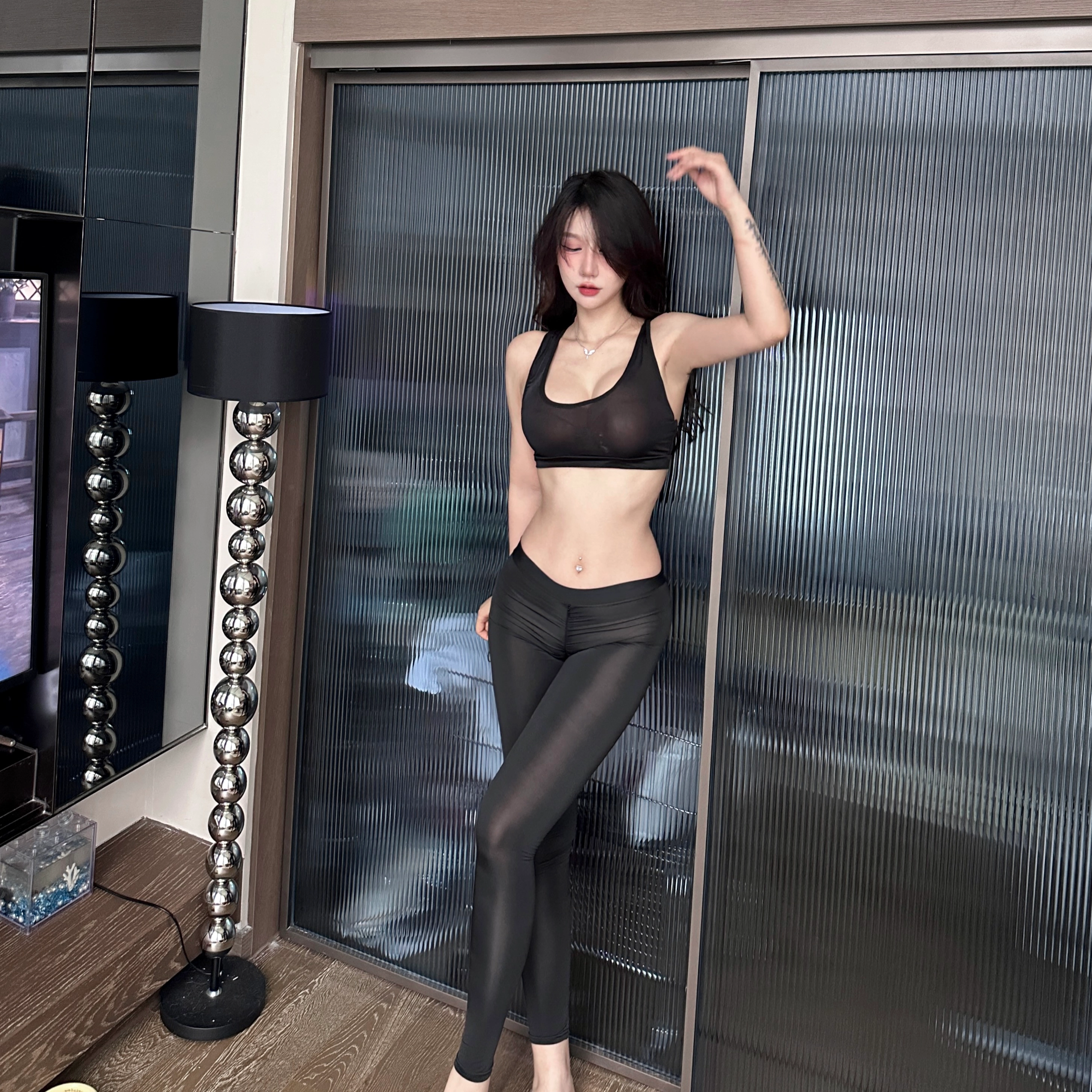 セクシーシースルー・スポーツウェアセット