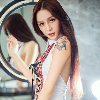 セクシーチェック柄・スクール風ランジェリーセット